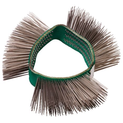 Bande de brosse métallique fine, droite