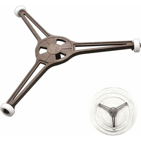 Plateau en Forme de Triangle, Porte-Plateau À Micro-Ondes Support, Anneau rotatif pour four à micro-ondes, pour Plaque de Verre Plat pour Pièces à Micro-Ondes de 24,5 cm (1/4)