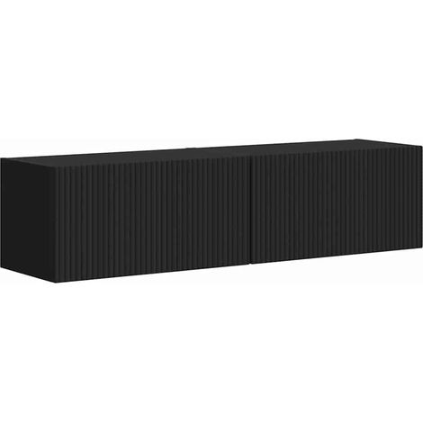 Maison Exclusive - TV-Wandschrank 2 pcs Schwarz 60 x 31 x 29,5 cm