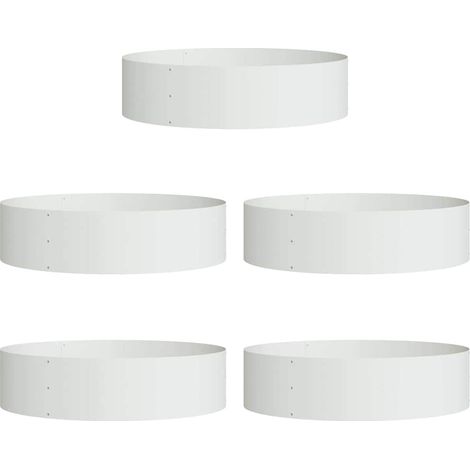 Maison Exclusive - Anello per vaso 5 pcs Bianco 80 x 80 x 20 cm