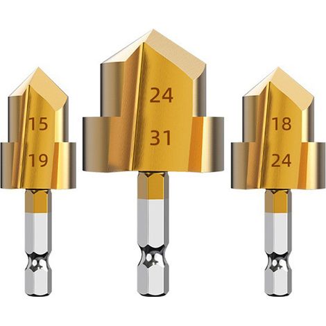 Bouchon Multicouche PPR pour Alésage et Chanfreinage 20/25/32 mm - Forêt Étagé Hexagonal-lsw