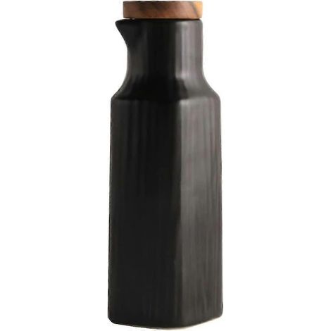 Distributeur d'huile en céramique noire (1/5)