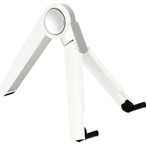 Lntyq Support réglable pour tablette Compatible avec Apple iPad, iPhone, Samsung Galaxy et Kindle Fire (Blanc)