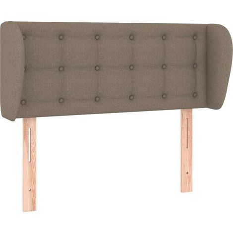 Maison Exclusive - Cabecero de tela gris taupe 93x23x78/88 cm (1/5)
