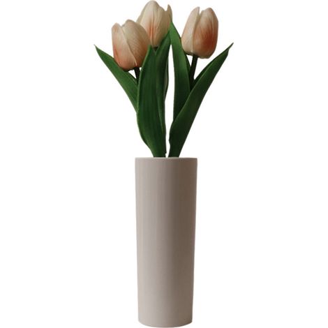 Lampe Tulipe - Lampe De Bureau À Led Avec Vase - Décoration De Table Pour Salon Ou Bureau - 31 X 14 X 11,5 Cm - 1 Pièce (1/5)