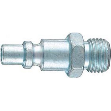 10PZ INNESTO RAPIDO PROFILO ITALIA FILETTATO MASCHIO - attacco 3/8"M art.15/A