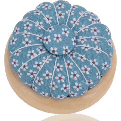 CCYKXA 7.2cm Wooden Base Pin Cushions, Cute Pin Cushions, Sewing Needle Cushion Holder for Sewing Needle Holder or Projects (1/4)