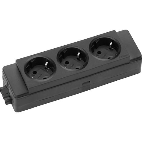 EVOline 159909133000 Steckdosenleiste  Schwarz ohne Stecker 1 St. (1/2)
