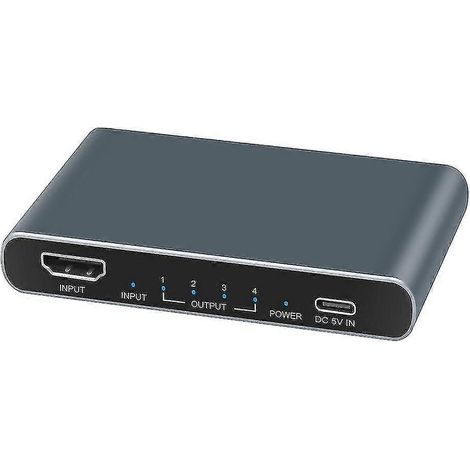 Répartiteur HDMI 4K compatible 1x4 (1 entrée, 4 sorties) pour tablette HDTV (1/4)