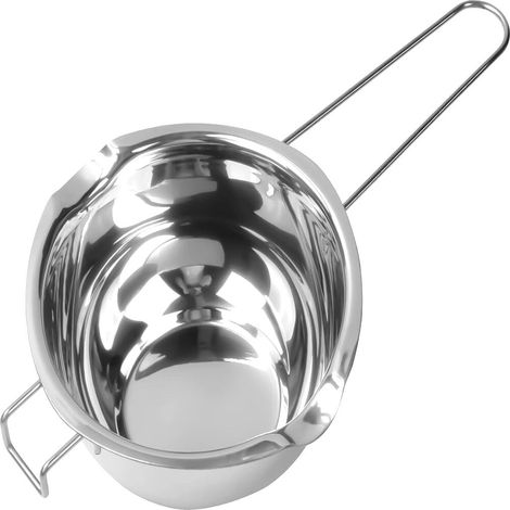 Bol bain-marie inox + poignée – choco, fromage, sucre, beurre, caramel, bougies (1/5)