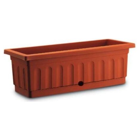Plastecnic Cassetta in Plastica con Sottocassetta ITACA cm 50 colore terracotta