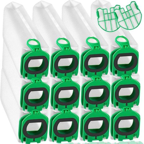 12 pièces sacs d'aspirateur compatibles avec Vorwerk Kobold VB100 FP100 VB 100 FP 100, sacs filtrants premium sacs à poussière de remplacement pour sacs d'aspirateur Kobold VB100 (1/5)