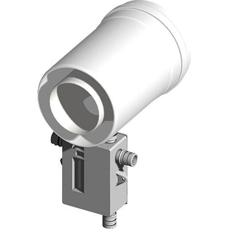 Systeme gaz d'echappement plastique Evacuation condensat, vertical et horizontal avec siphon- DN 80/125