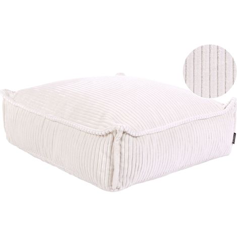 Pouffe ALLOZAI Velvet Light Beige