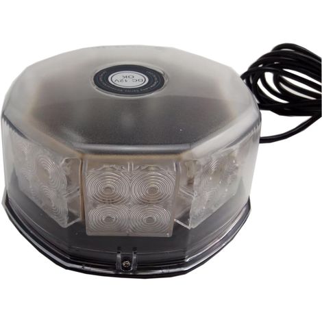 32 LED 32W de alta potencia magnética techo intermitente emergencia policía precaución advertencia luz estroboscópica para coche camión vehículo(Azul) (1/5)