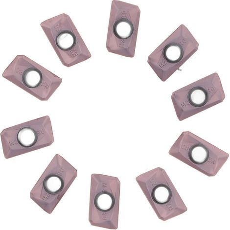 10 Stück Dreheinsätze aus Hartmetall für hohe Schnittgeschwindigkeiten, CNC-Fräseinsätze mit Mehrschichtbeschichtung