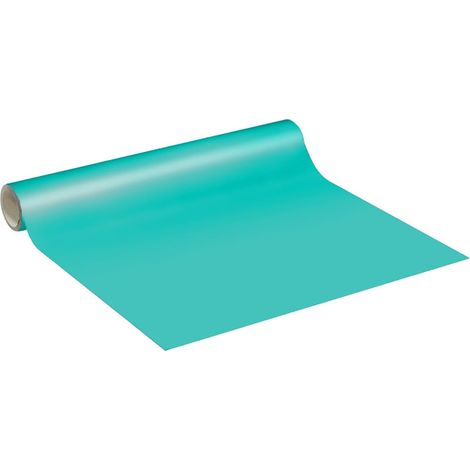 Sticker Vinyle Imperméable Cuisine Armoire Porte - Adhesif pour Meuble, Autocollant pour Meuble - Sticker Mural H60cm x L2m - Turquoise (1/5)