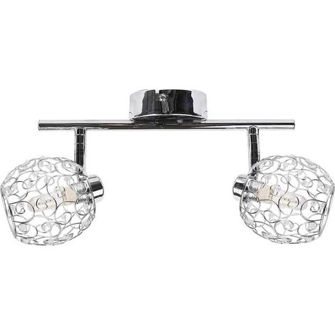 Plafoniera Candellux Horus 92-19141 cromata 2xG9 cristalli (1/2)