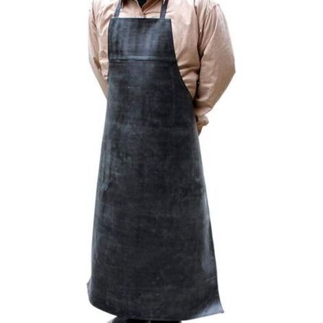 Tablier en caoutchouc imperméable, Tablier de travail pour la protection anti-taches et résistant aux acides et à l'huile à Idéal pour le lavage de (1/4)