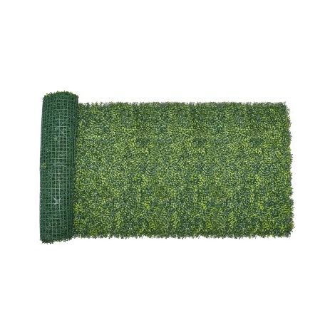 Künstliche Pflanzenwand, 3000x1500x40 mm, Mailänder Gras, Buchsbaumpaneel für Dekoration im Innen- & Außenbereich & Efeu-Zaunbedeckung, Sichtschutz-Hintergrundwand, Heckenschirm für den Garten (1/5)