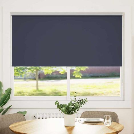 Store occultant à enrouleur 144,4 x 175 cm, largeur du tissu 140 cm, bleu marine (1/5)