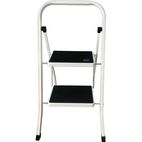 2 Step Ladder Foldable Ladder With Anti-Slip Mat 2 Step Small Step Ladders Lightweight Step Ladder Heavy Duty Folding Step Stool for Home Office Kitchen (1/5)