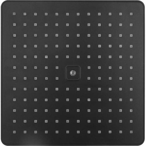 Aqualine - Soffione doccia, 30x30 cm, nero opaco SC174B (1/3)