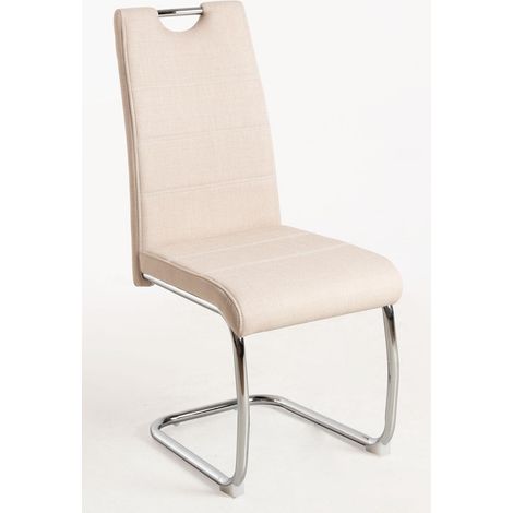 Sillas Comedor - Silla Hallen Tela - Beige (1/5)
