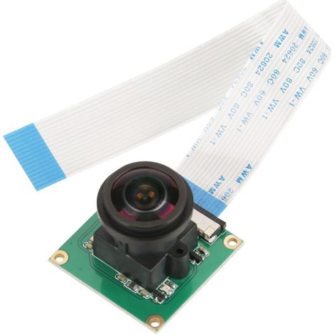 Module caméra haute définition 5 MP grand angle 175° pour Raspberry Pi B 3/2 (1 pièce) (1/5)