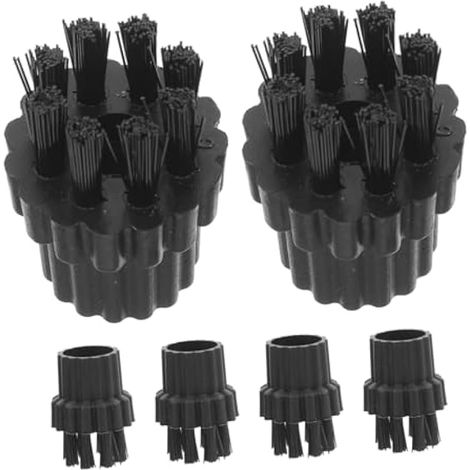 Lot de 6 têtes de brosse de nettoyage à vapeur polyvalentes pour un nettoyage en profondeur, robustes et durables pour un nettoyage efficace de la maison (1/5)