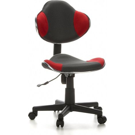 [NEUWERTIG] B-Ware hjh OFFICE Kinderschreibtischstuhl Kinderstuhl KIDDY GTI-2 Stuhl Stoff grau rot (1/2)