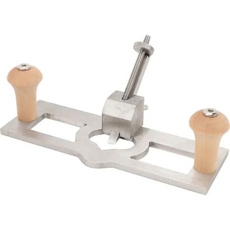 Rabot à main réglable en acier inoxydable avec butée de profondeur, outil de travail du bois à main haute performance. (1/3)