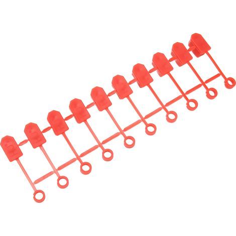 Packung mit 10 Gummischutzkappen für XT60-Stecker, staubdicht, für RC-Lithiumbatterien (rot). (1/5)