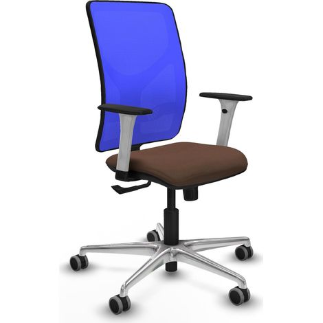 Silla de oficina piqueras y crespo Motilla azul con soporte lumbar (1/2)