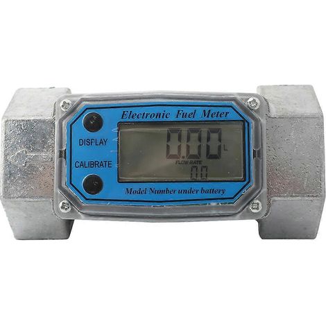 Débitmètre électronique numérique durable avec écran LCD pour liquides, pour turbines, pour le test de carburant (kérosène, méthanol). (1/5)