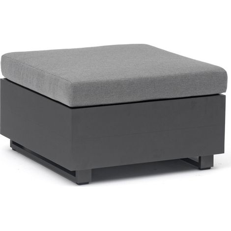 Inko Lounge-Hocker Pasadena Aluminium anthrazit 70x70 cm (1/5)