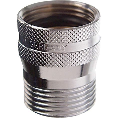 Cornat TEC306502 Raccord de Tuyau aquastop 3/4'', chrome, Multicolore, Petit