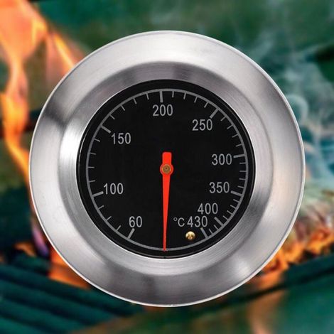 Thermomètre Four - Bimétallique - Acier Inoxydable - Plage 60 À 430 °C - Pour Grill - 1 Pièce (1/4)