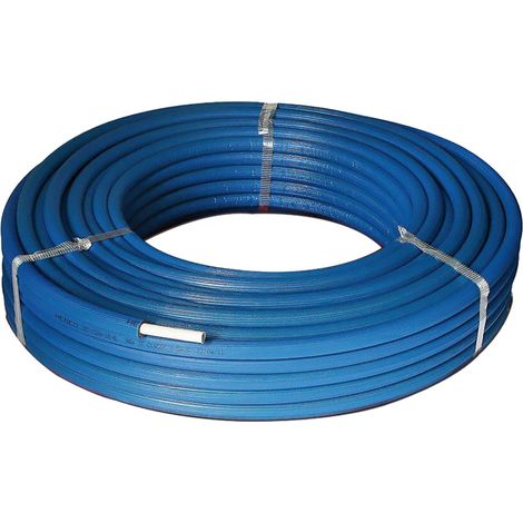TUBO MULTISTRATO RIVESTITO PEXB/AL/PEXB Ø 16 x 2 - rotolo 50 metri - BLU - SESTA