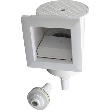 altone Skimmer pour bassin à paroi en acier avec buse d'entrée, crépine d'aspiration et raccord de tuyau (1/2)