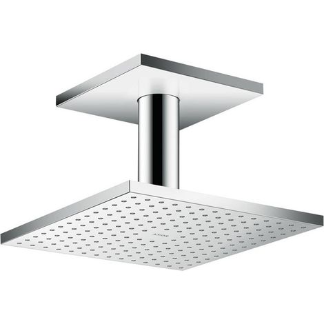 tête de douche 250 x 250 1jetavec raccordement plafond 100 mm chroméé