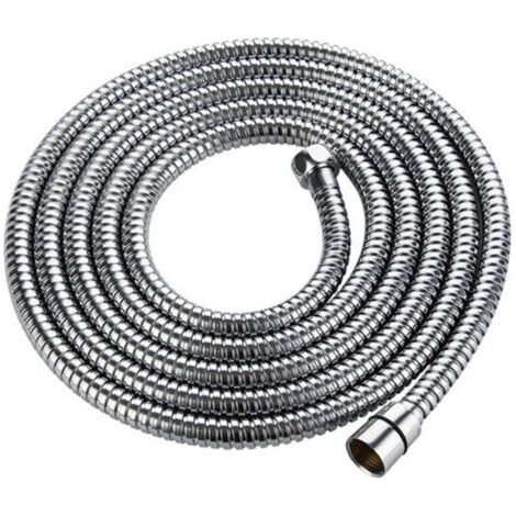 Tubo doccia universale in acciaio inox da 3 m, antitorsione e antiesplosione.