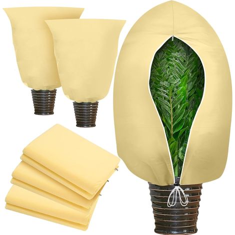 Lot de 3 voiles d'hivernage pour plantes 100 x 80 cm (1/5)