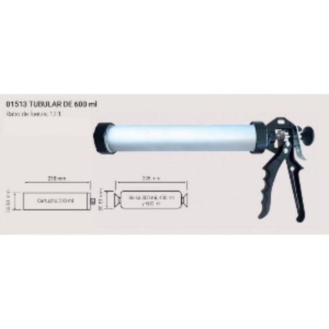 FPLUS pistola silicona-masilla tub.600 ml , DESCRIPCIÓN
Pistola tubular mortero profesional 13" 600 ML

Tubular de 13 pulgadas para cartuchos 300 y bolsas de300, 400 y 600ml, con t