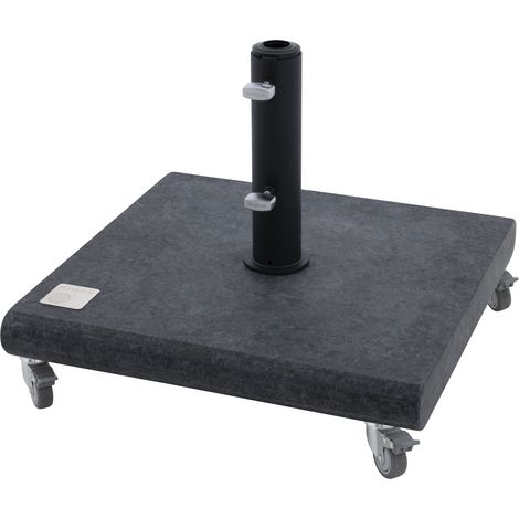 KNIRPS Rollsockel Granit 50 kg Schirmständer Granitsockel schwarz Trolley rollbar 85897