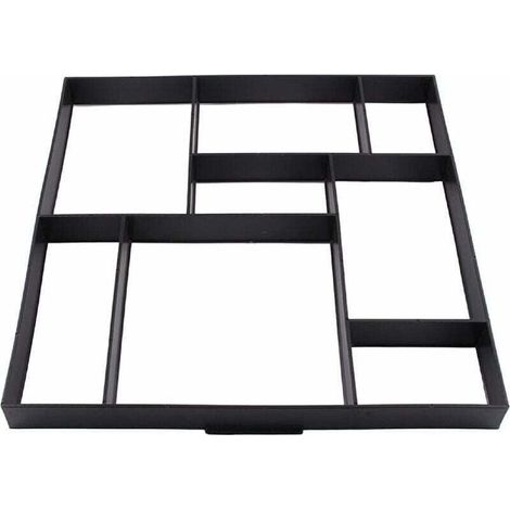 40 x 45 cm Kunststoff-Pflasterform, mittelgroße Betonformen, Steine, Trittsteine, Gartenauffahrtsform, Pflasterwegform, Gehwegmacher