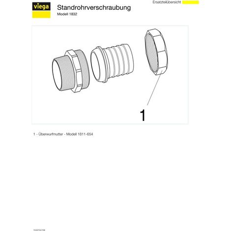 VIEGA Raccord de colonne verticale 125219 1832 (1/4)