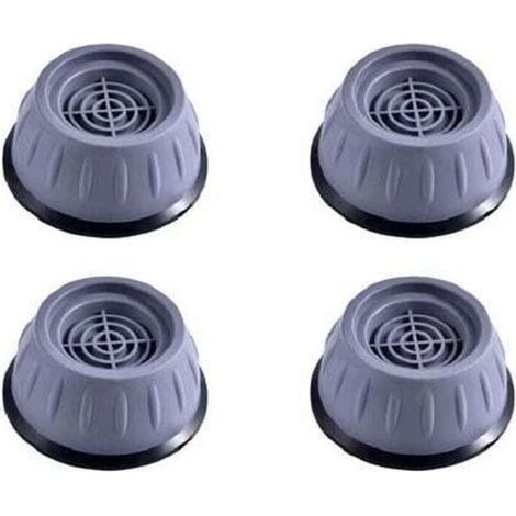 Jeu de 4 Pieds Anti-Vibration Universels pour Machine à Laver et Sèche-Linge - Supports Antidérapants en Caoutchouc Réducteur de Bruit - Compatible Meubles et Électroménagers (1/4)