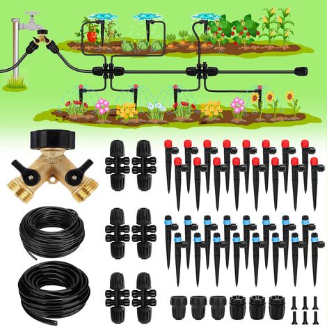 Arroseurs automatiques, kits de micro-asperseurs pour irrigation goutte à goutte, systèmes d'irrigation goutte à goutte pour jardin, arroseurs de jardin, arroseurs à connexion rapide à monter soi-même (1/5)