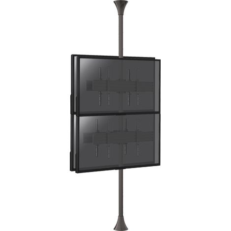 Support sol-plafond pour 4 écrans TV back to back 32'' - 75'' - Hauteur max 240cm (1/3)